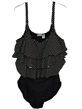 Swim 365  Size 26W  Black White Bathing Swim Suit